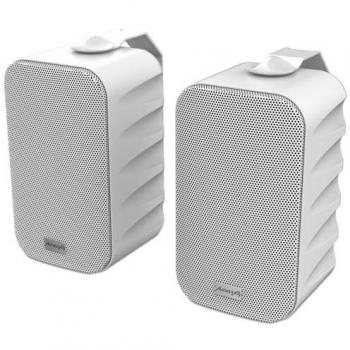 Pareja de Altavoces Activos Bluetooth Audibax Delta 32 BT Blanca - Sonido Envolvente y Alto Rendimiento (100Hz-20kHz) para Instalación en Pared
