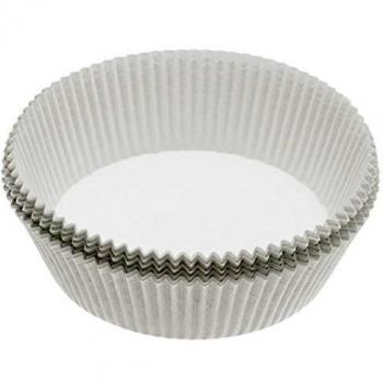 Moldes Antiadherentes para Tartas Redondos de 20 cm, Paquete de 40, Color Blanco - KitchenCraft