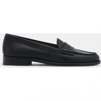Mocasines Lottusse de mujer en piel de vacuno color negro