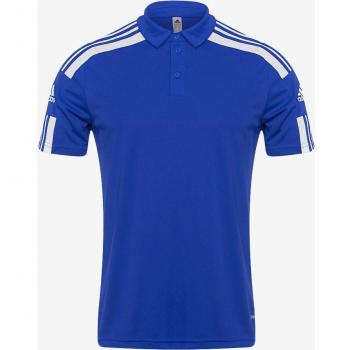 Adidas Squadra 21 Men's Short Sleeve Football Polo Shirt - Royal Blue/White