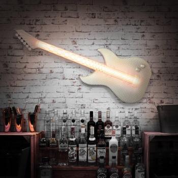 Aplique LED Blanco para Guitarra - Impresión 3D