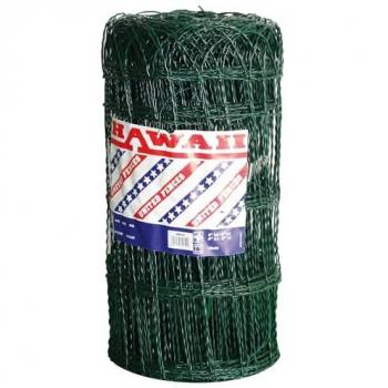 Malla para parterres de acero galvanizado y plastificado, 150x90mm, rollo de 10m, altura 40cm