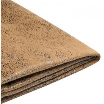 Funda Extraíble de Piel Sintética Marrón para Cama 140 x 200 cm Fitou