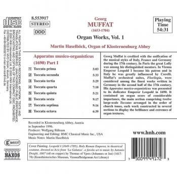 Muffat: Organ Works,Vol.1