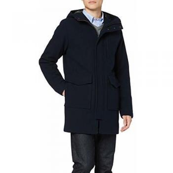 SELECTED HOMME Slhwool Parka Jkt B Abrigo, Azul Dark Sapphire, X-Large para Hombre