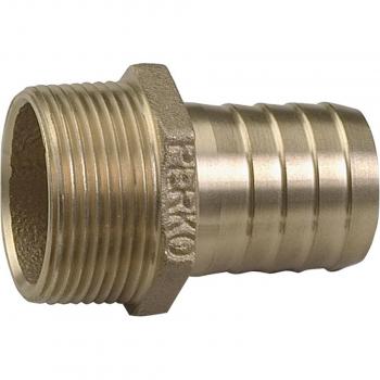 Perko 0076DP8PLB 1-1/2 Pipe to Hose Adapter Straight Bronze