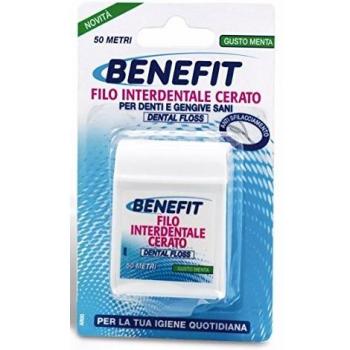 Benefit Waxed Dental Floss with Mint Flavor - 50 Meters
