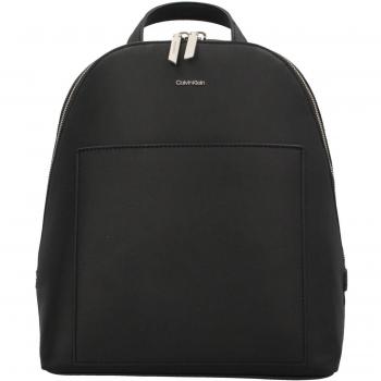 Calvin Klein Women's Black Polyester Backpack with Adjustable Straps, Size: ONE SIZE