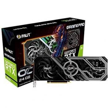 Tarjeta Gráfica Palit GeForce RTX 3090 Gaming Pro OC 24GB GDDR6X PCI-Express, Núcleo 10496, GPU 1395 MHz Boost, 3 DisplayPort, HDMI, TurboFan Av
