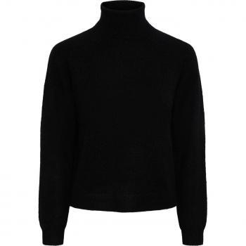 Pieces Women's Black Turtleneck Sweater PCJULIANA LS ROLLNECK KNIT NOOS BC XL