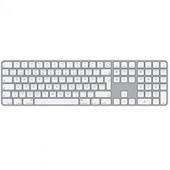 Teclado Mágico de Apple con Touch ID y Teclado Numérico - Bluetooth, USB-C - Aluminio Blanco Sueco
