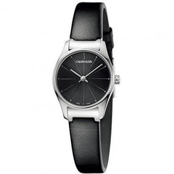 Reloj de Mujer Calvin Klein Classic K4D231CY - Cuarzo - Correa de Cuero Negro - Resistencia al Agua 3 ATM