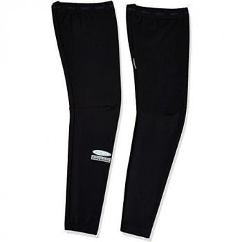 Lusso Roubaix - Calentadores de piernas de runinng para hombre, color negro, talla S