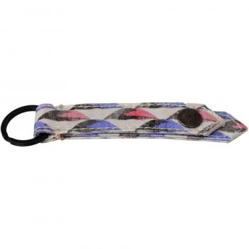 COSTUME NATIONAL C’N’C White Ring Branded Textile Keychain