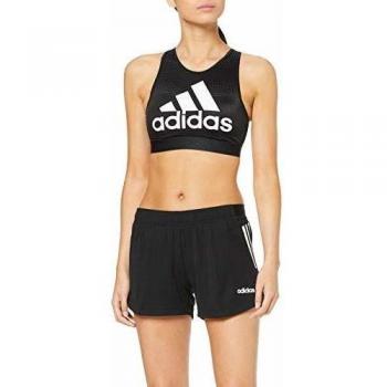 adidas W D2M 3S KT SHT Pantalones Cortos de Deporte, Mujer, Black/White, XS