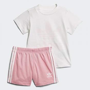Adidas I Short tee Set - Conjunto Deportivo, Unisex Infantil, Blanco