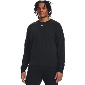 Sudadera Under Armour Rival Fleece Crew para hombre en color negro