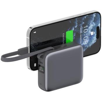 Powerbank 4smarts Pocket Dual Cord 10000mAh 22.5W Gris
