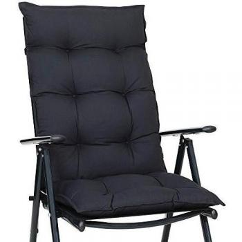 Set de 6 cojines para asiento Cozy Vanamo antracita 129x53x10cm