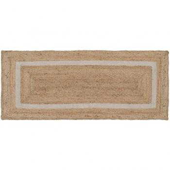 Alfombra Natural Blanco Yute 170 x 70 cm