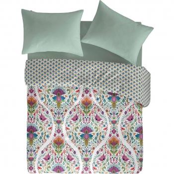 NAF NAF - Funda nórdica reversible de algodón 144 hilos SHIRE A-B 200x200 cm