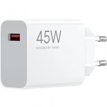 Adaptador de Corriente Xiaomi 45W Turbo Carga Rápida USB-A Blanco