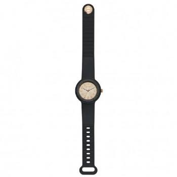 Reloj de mujer Hip Hop HWU1118, diámetro de 34 mm, diseño moderno y colorido, resistente al agua, correa de silicona ajustable, movimiento de cuarzo
