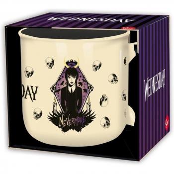 Taza de cerámica Wednesday Nevermore 400 ml