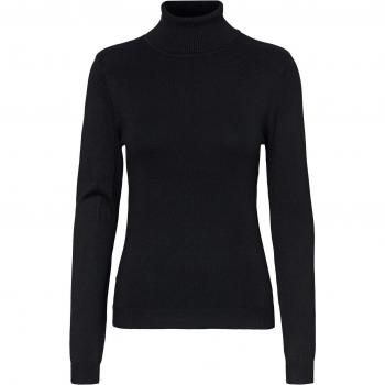 Vero Moda Women's Slim Fit Turtleneck Sweater 'VMGLORY' in Black, Size L