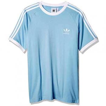 adidas 3-Stripes tee Camiseta de Manga Corta, Hombre, Clear Sky, XS