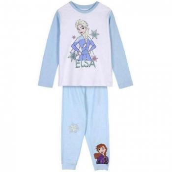 Pijama Manga Larga Frozen Elsa Azul Claro Niña