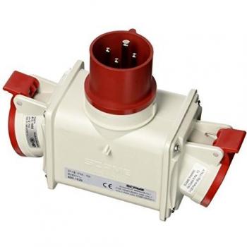 Adaptador Doble 2 Salidas 3P+T 16A 380V IP44/66