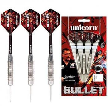 Dardos de Acero Inoxidable Gary Anderson Bullet Unicornio