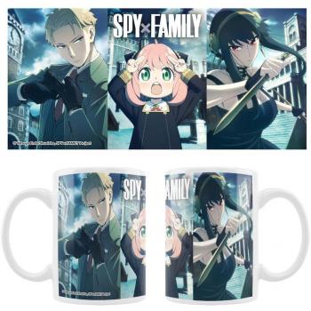 Taza Cerámica Spy x Family con Diseño de Loid, Anya & Yor 320ml