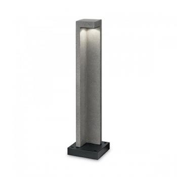 Bolardo de jardín Titano Metal Granito 1 bombilla 74cm, Baliza exterior led integrada 1 luz Granito 3000K IP55