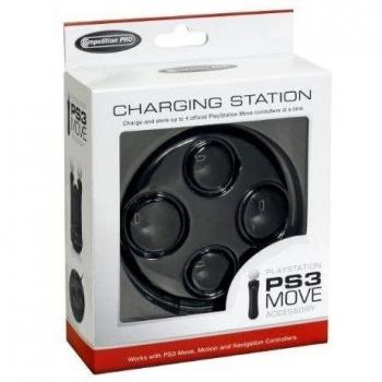 Competition Pro PS3 Move - Base de carga para 4 mandos de PS3