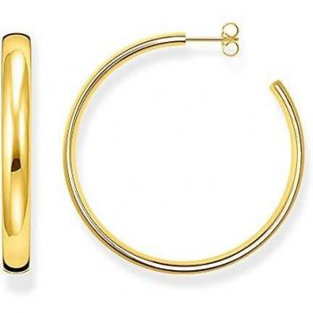 Pendientes de aro grandes Chunky chapados en oro Thomas Sabo CR641-413-39