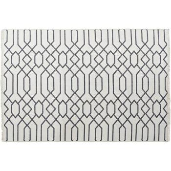 Alfombra DKD Home Decor Blanco Gris Poliéster Algodón