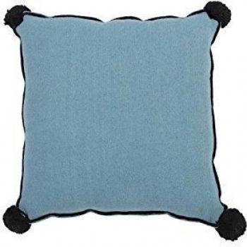 Lorena Canals Cojín Square Petroleum 100% Algodón- Relleno: 100% Poliéster - Petróleo, Negro - 42x42x42 cm