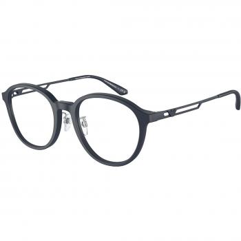 Emporio Armani EA3225F Asian Fit 5088 Armazones para Hombre Azules, Gafas Recetadas, Lentes de 52 mm