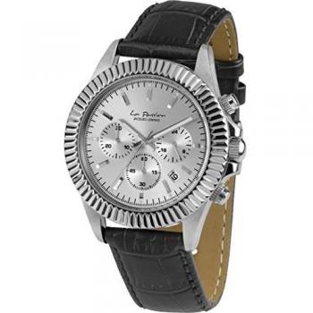 Reloj Hombre Jacques Lemans LP-111B - Cuarzo - Cronógrafo - Agujas Luminosas - Correa de Cuero Blanca