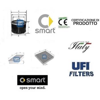 Kit de 3 Filtros de Cupón UFI SMART Fortwo 1,1 47-55 Kw