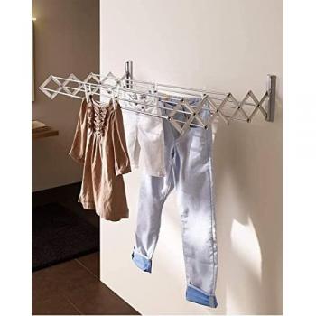 Secador de Ropa Plegable Artweger Ruck Zuck 120, Capacidad 20 kg, Longitud de Secado 8 m, Uso Interior y Exterior, Varillas de Acero Plastificadas