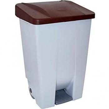 Denox DEN050 Contenedor Selectivo 80 litros, Marrón, 490x415x735 mm