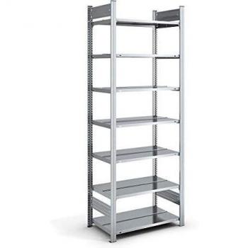 Estantería ensamblable para archivadores hofe, galvanizada, altura 2350 mm, doble cara, dimensiones 750 x 600 mm