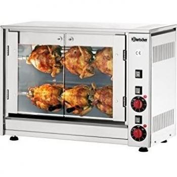 Grill Eléctrico para Pollos Bartscher P6 - Capacidad para 6 Pollos, 2 Espetos, 2800 W, 230V