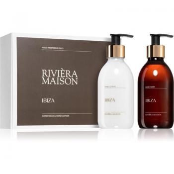Riviera Maison Hand Care Ibiza Gift Box - Set de Cuidado para Manos con Dispensador 600ml