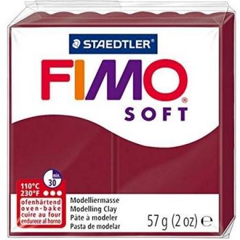 Pasta Fimo Soft 57g Color Rojo Oscuro Merlot Staedtler
