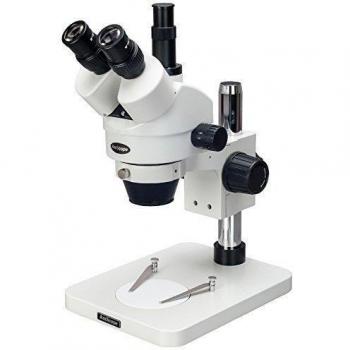 AmScope SM-1TSX 3,5X-45X Tabla Pilar soporte Ampliaci-n del zoom trinocular microscopio est-reo