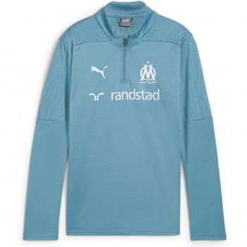 Sudadera de entrenamiento infantil OM 2024/25 - Sudadera de entrenamiento, diseño oficial del Olympique Marseille para la temporada 2024/25, fabricada en material ligero y transpirable, con capucha y ajuste cómodo para facilitar el